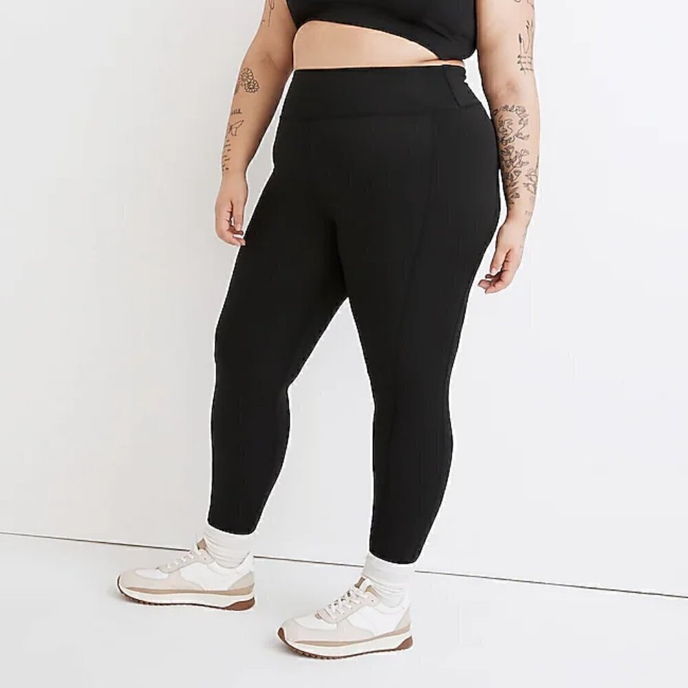 Madewell MWL Flex Supersoft High Rise 25" Leggings Black Plus Size 2X NWT